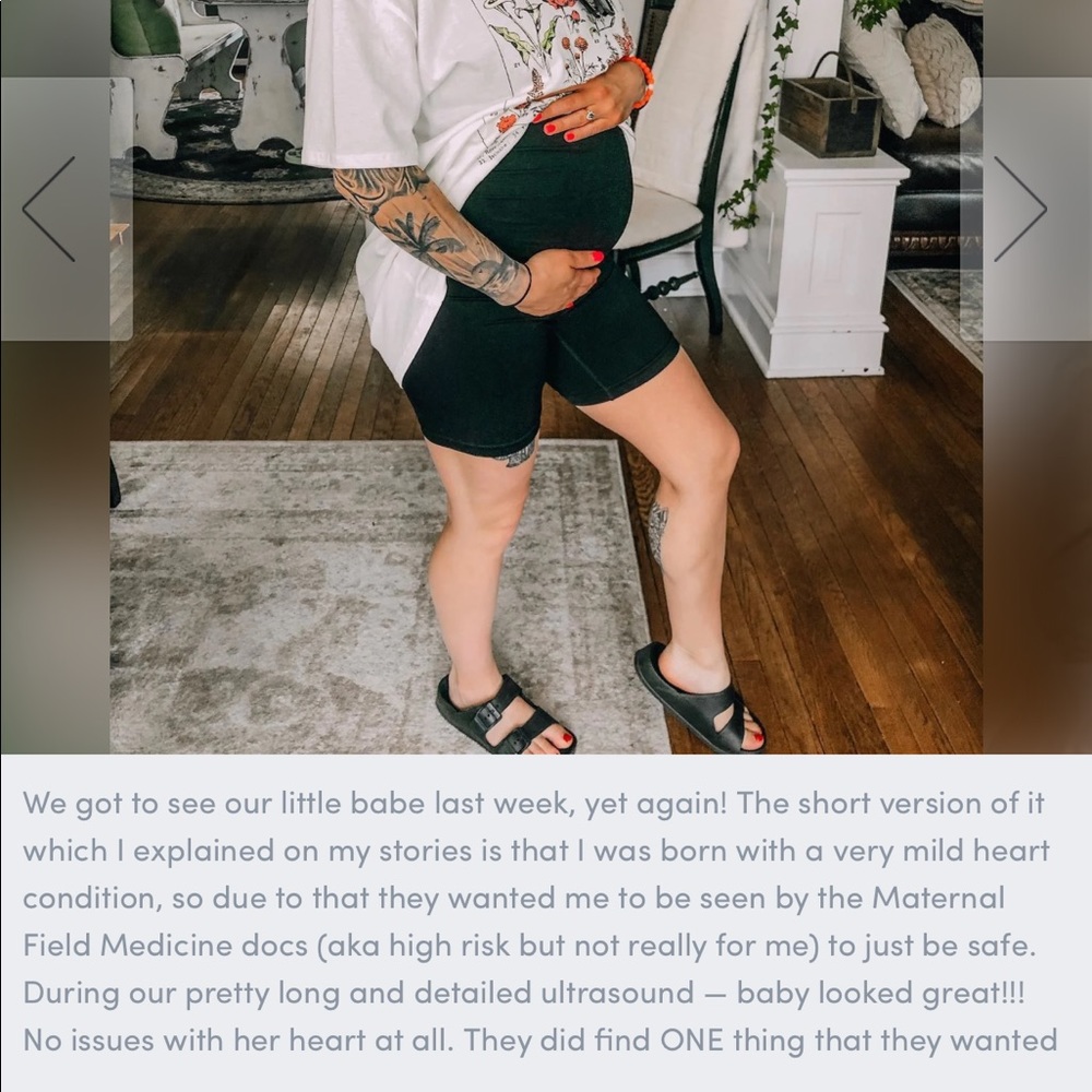 Maternity shorts from blanqi